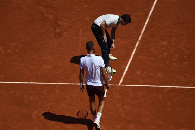 Tennis : Roland Garros 2023 - France - Benoit Paire - France Tennis : Roland Garros 2023 - France - 29 05 23 ChrysleneCaillaud Panoramic 