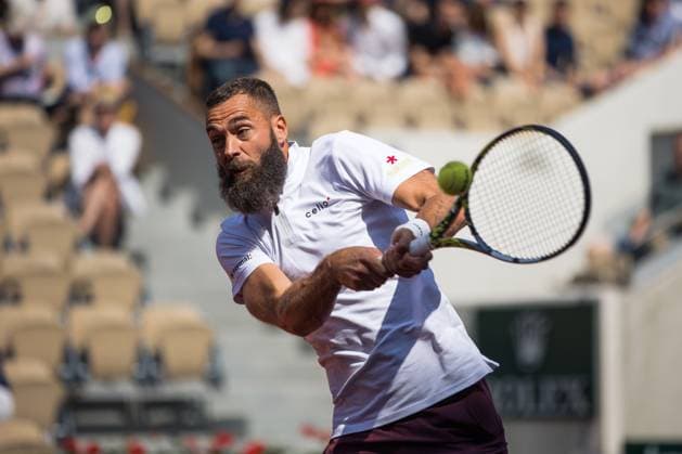 TENNIS - ATP, Tennis Herren French Open 2023 PARIS,FRANCE,29.MAY.23 - TENNIS - ATP World Tour, French Open, Roland Garros, Grand Slam. Image shows Benoit Paire (FRA).  GEPAxpictures xFrancoisxAsal