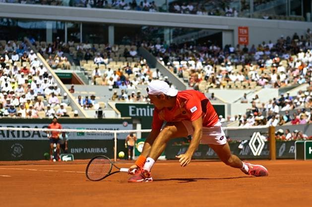 Novak Djokovic ( Serbie ) TENNIS : Roland Garros 2023 - Internationaux de France - 29 05 2023 FedericoPestellini Panoramic 