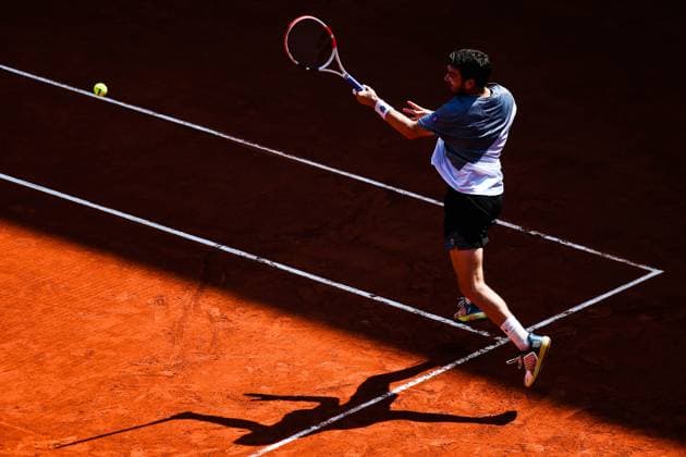 2023 French Open - Day Two Cameron NORRIE (GBR) in action during his match against Benoit PAIRE (FRA) on Suzanne-LENGLEN court in The French Open Roland Garros tennis tournament day two. Paris France  Copyright: xIbrahimxEzzatx originalFilename:ezzat-notitle230529_npN4e.jpg