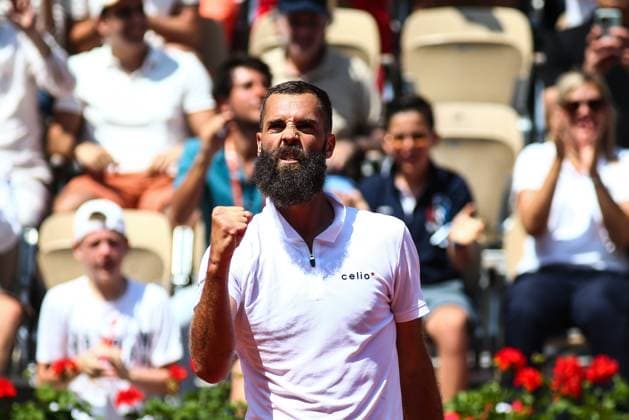 2023 French Open - Day Two Benoit PAIRE (FRA) in action during his match against Cameron NORRIE (GBR) on Suzanne-LENGLEN court in The French Open Roland Garros tennis tournament day two. Paris France  Copyright: xIbrahimxEzzatx originalFilename:ezzat-notitle230529_npFcK.jpg