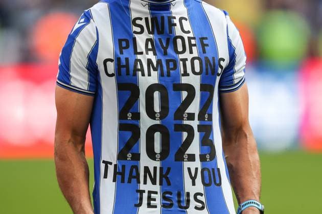 Sky Bet League 1 Play-off Final Barnsley v Sheffield Wednesday Sheffield Wednesday play off champions after the Sky Bet League 1 Play-off Final match Barnsley vs Sheffield Wednesday at Wembley Stadium, London, United Kingdom, 29th May 2023 (Photo by Gareth Evans News Images) London Wembley Stadium Greater London United Kingdom Copyright: xGarethxEvans NewsxImagesx