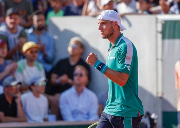 Jan-Lennard Struff macht die Faust und jubelt, Jubel, Freude, Emotion Copyright: xJuergenxHasenkopfx