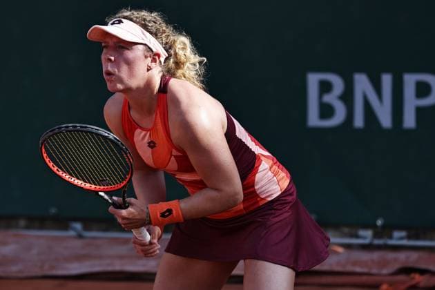 Anna-Lena Friedsam, GER, during first round of 2023 French Open at Roland Garros, Paris, 29 05 2023; -