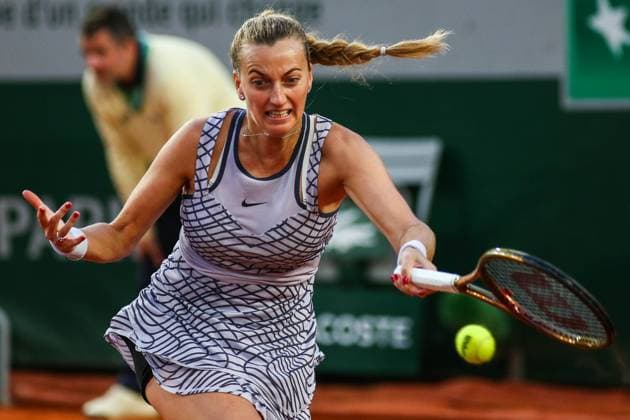 2023 French Open - Day Two Petra KVITOVA (CZE) in action during his match against Elisabetta COCCIARETTO (ITA) on Philippe-CHATRIER court in The French Open Roland Garros 2023 tennis tournament day two. Paris France  Copyright: xIbrahimxEzzatx originalFilename:ezzat-notitle230529_np1Yi.jpg