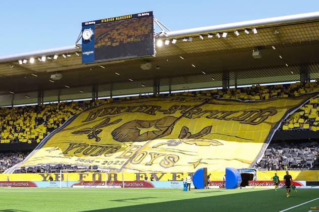 29.5.2023, Bern, Wankdorf, Super League: BSC Young Boys - FC Winterthur, Fan art work before the game Bern Wankdorf Bern Switzerland Copyright: xJustPictures.ch LuigixRizzox
