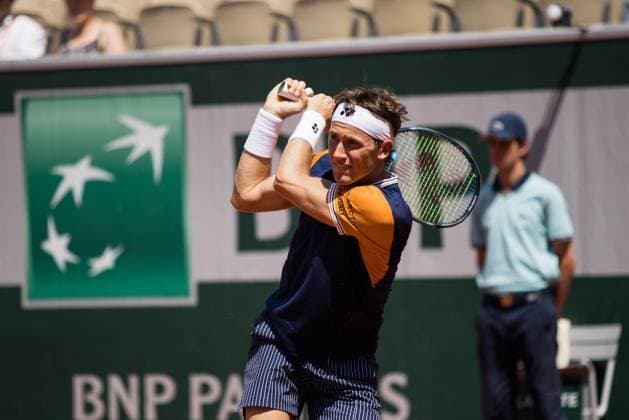 TENNIS - ATP, Tennis Herren French Open 2023 PARIS,FRANCE,30.MAY.23 - TENNIS - ATP World Tour, French Open, Roland Garros, Grand Slam. Image shows Casper Ruud (NOR).  GEPAxpictures xFrancoisxAsal
