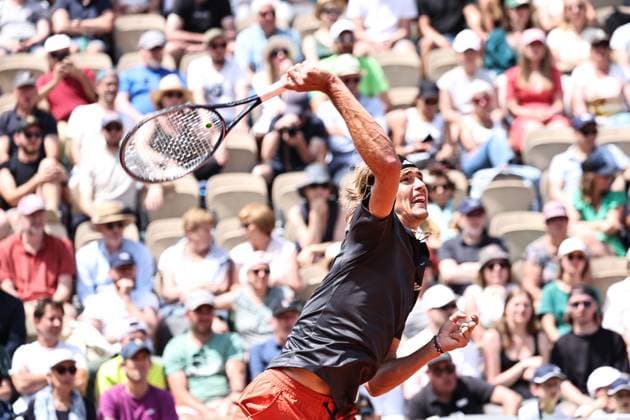 Alexander Zverev, GER, during first round of 2023 French Open at Roland Garros, Paris, 30 05 2023; -
