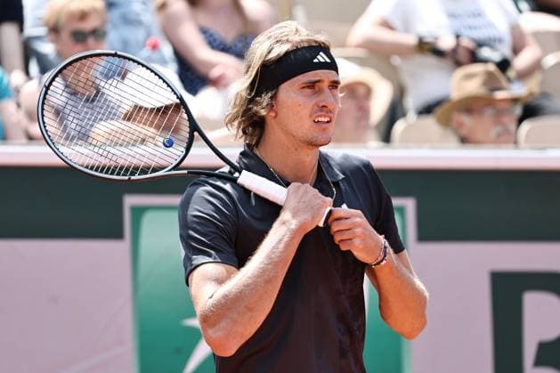 Alexander Zverev, GER, during first round of 2023 French Open at Roland Garros, Paris, 30 05 2023; -