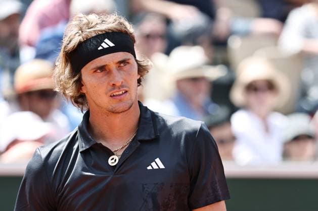 Alexander Zverev, GER, during first round of 2023 French Open at Roland Garros, Paris, 30 05 2023; -