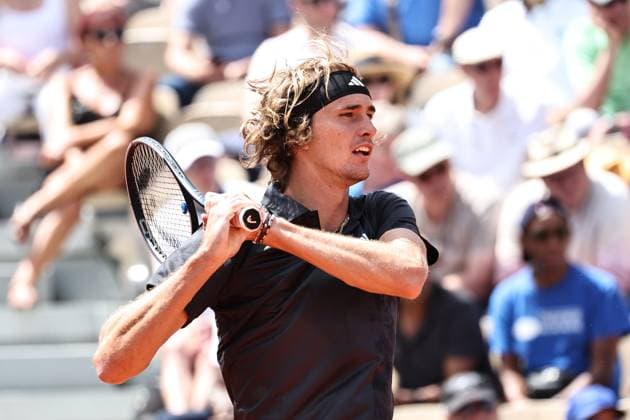 Alexander Zverev, GER, during first round of 2023 French Open at Roland Garros, Paris, 30 05 2023; -