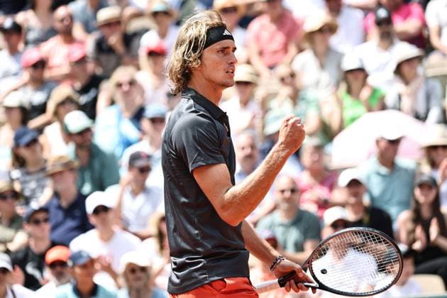 Alexander Zverev, GER, during first round of 2023 French Open at Roland Garros, Paris, 30 05 2023; -