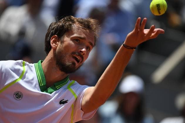 Tennis : Roland Garros 2023 - France - Daniil Medvedev - Russie Tennis : Roland Garros 2023 - France - 30 05 23 ChrysleneCaillaud Panoramic 