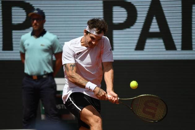 Tennis : Roland Garros 2023 - France - Thiago Seyboth Wild - Bresil Tennis : Roland Garros 2023 - France - 30 05 23 ChrysleneCaillaud Panoramic 