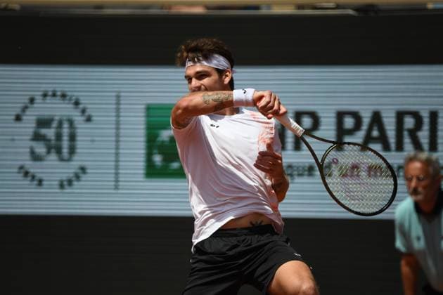 Tennis : Roland Garros 2023 - France - Thiago Seyboth Wild - Bresil Tennis : Roland Garros 2023 - France - 30 05 23 ChrysleneCaillaud Panoramic 
