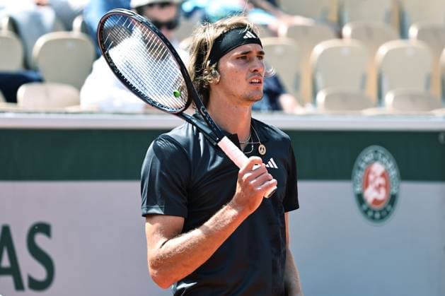 Alexander Zverev, GER, during first round of 2023 French Open at Roland Garros, Paris, 30 05 2023; -