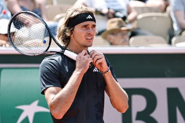 Alexander Zverev, GER, during first round of 2023 French Open at Roland Garros, Paris, 30 05 2023; -