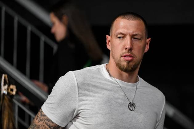 30.05.2023, Audi Dome, Germany, Munich, FC Bayern Muenchen Basketball vs ratiopharm ulm - Basketball Bundesliga- Playoffs Halbfinale - Spiel 2, Daniel Theis Schaut (Foto H. Langer, H. Langer) Audi Dome Munich Germany