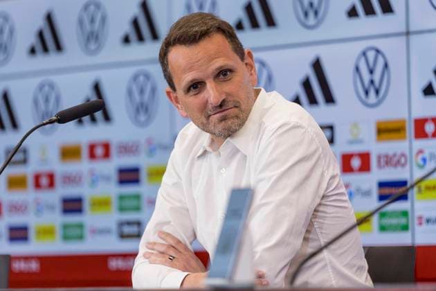 DFB Pressekonferenz, WM Kader Bekanntgabe, DFB-Campus, 31.05.2023 Panagiotis Joti Chatzialexiou (Sportlicher Leiter Nationalmannschaften DFB), DFB Pressekonferenz, Frankfurt, DFB-Campus, 31.5.2023 Copyright: xBEAUTIFULxSPORTS Gawlikx