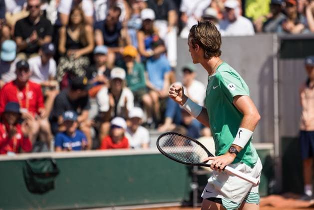 TENNIS - ATP, Tennis Herren French Open 2023 PARIS,FRANCE,31.MAY.23 - TENNIS - ATP World Tour, French Open, Roland Garros, Grand Slam. Image shows Sebastian Korda (USA).  GEPAxpictures xFrancoisxAsal