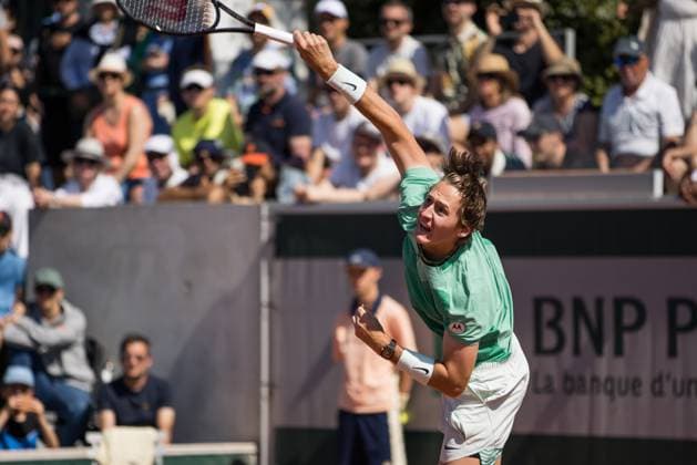 TENNIS - ATP, Tennis Herren French Open 2023 PARIS,FRANCE,31.MAY.23 - TENNIS - ATP World Tour, French Open, Roland Garros, Grand Slam. Image shows Sebastian Korda (USA).  GEPAxpictures xFrancoisxAsal