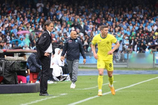 Napoli - Inter Italian serie A footbal 2022 2023 During the Italian Serie A Football match SSC Napoli vs FC Inter on May 21, 2023 at the Diego Armando Maradona Stadium in Naples In picture: Luciano Spalletti coach of SSC Napoli Naples Diego armando Maradona Stadium Campania Italy Copyright: xFABIOxSASSOxFABIOxSASSOx 2X7A5611