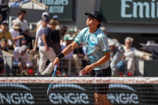 TENNIS - ATP, Tennis Herren French Open 2023 PARIS,FRANCE,31.MAY.23 - TENNIS - ATP World Tour, French Open, Roland Garros, Grand Slam. Image shows Taro Daniel (JPN).  GEPAxpictures xFrancoisxAsal