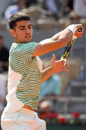 TENNIS - ATP, Tennis Herren French Open 2023 PARIS,FRANCE,31.MAY.23 - TENNIS - ATP World Tour, French Open, Roland Garros, Grand Slam. Image shows Carlos Alcaraz (ESP).  GEPAxpictures xFrancoisxAsal