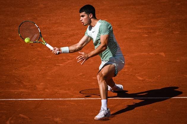 May 31, 2023, Paris, France, France: Carlos ALCARAZ of Spain during the fourth day of Roland-Garros 2023, French Open 2023, Grand Slam tennis tournament at the Roland-Garros Stadium on May 31, 2023 in Paris, France. Paris France - ZUMAm308 20230531_zsp_m308_016 Copyright: xMatthieuxMirvillex