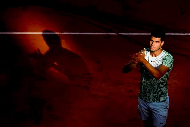 Sport Bilder des Tages Carlos Alcaraz (Esp) TENNIS : Roland Garros 2023 - Paris - 31 05 2023 JBAutissier Panoramic 