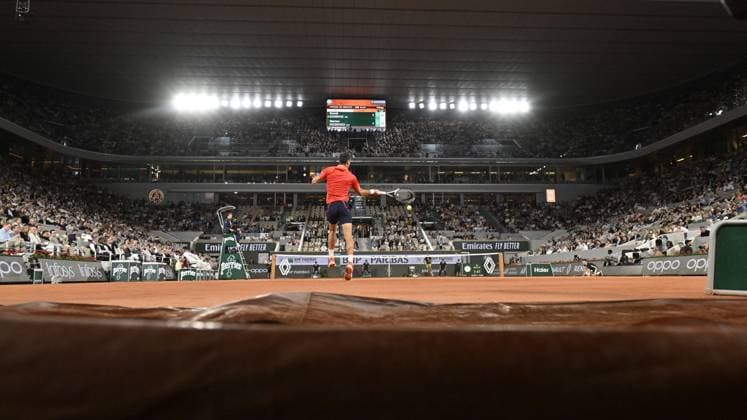 Tennis : Roland Garros 2023 - France - Novak Djokovic - Serbie Tennis : Roland Garros 2023 - France - 31 05 23 ChrysleneCaillaud Panoramic 