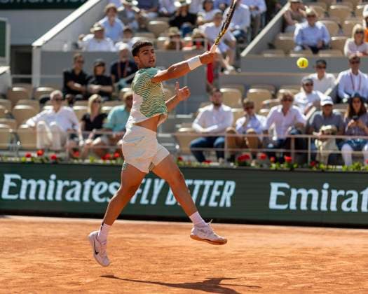 Roland Garros 2023 PARIS, IF - 31.05.2023: ROLAND GARROS 2023 - Carlos Alcaraz during the Roland Garros 2023 tournament held in Paris, France. (Photo: Richard Callis Fotoarena) x2382506x  RichardxCallis