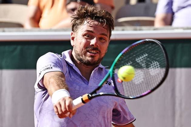 Stanislas Wawrinka, SUI, during second round of 2023 French Open at Roland Garros, Paris, 31 05 2023; -