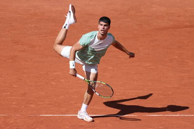 Carlos Alcaraz, ESP, during second round of 2023 French Open at Roland Garros, Paris, 31 05 2023; -
