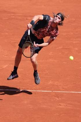 Stefanos Tsitsipas, GRE, during second round of 2023 French Open at Roland Garros, Paris, 31 05 2023; -