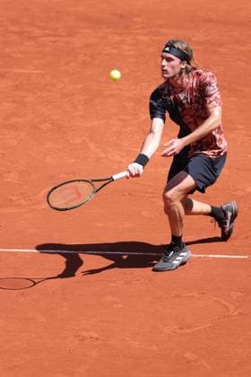 Stefanos Tsitsipas, GRE, during second round of 2023 French Open at Roland Garros, Paris, 31 05 2023; -