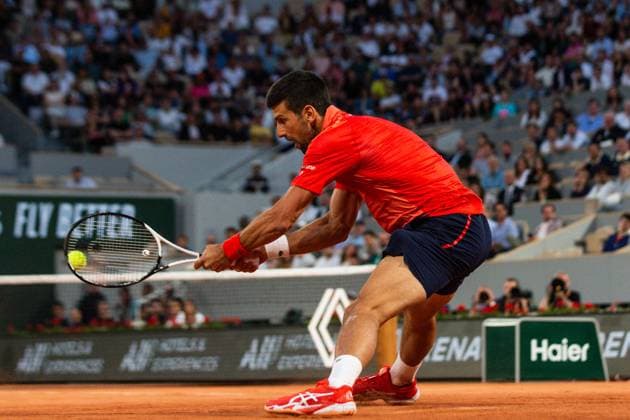 2023 French Open - Day Four Novak DJOKOVIC (SER) during his match against Marton FUCSOVICS (HUN) on Philippe-CHATRIER court in The French Open Roland Garros 2023 tennis tournament day four. Paris France  Copyright: xIbrahimxEzzatx originalFilename:ezzat-notitle230531_npFzW.jpg