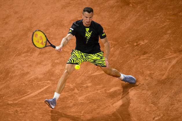 Marton Fucsovics (Hun) TENNIS : Roland Garros 2023 - Paris - 31 05 2023 JBAutissier Panoramic 