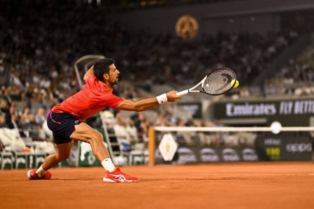 Novak Djokovic (Srb) TENNIS : Roland Garros 2023 - Paris - 31 05 2023 JBAutissier Panoramic 