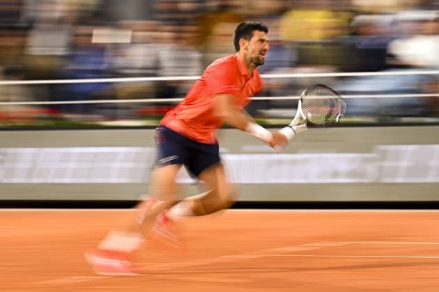 Novak Djokovic (Srb) TENNIS : Roland Garros 2023 - Paris - 31 05 2023 JBAutissier Panoramic 