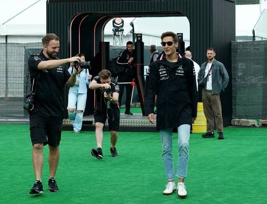 Formel 1 AWS Grand Prix von Spanien 2023 01.06.2023, Circuit de Catalunya, Barcelona, Formel 1 AWS Grand Prix von Spanien 2023 , im Bild George Russell (GBR), Mercedes-AMG Petronas Formula One Team