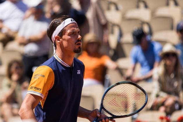 TENNIS - ATP, Tennis Herren French Open 2023 PARIS,FRANCE,01.JUN.23 - TENNIS - ATP World Tour, French Open, Roland Garros, Grand Slam. Image shows Daniel Altmaier (DEU).  GEPAxpictures