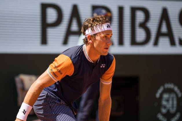 TENNIS - ATP, Tennis Herren French Open 2023 PARIS,FRANCE,01.JUN.23 - TENNIS - ATP World Tour, French Open, Roland Garros, Grand Slam. Image shows Casper Ruud (NOR).  GEPAxpictures
