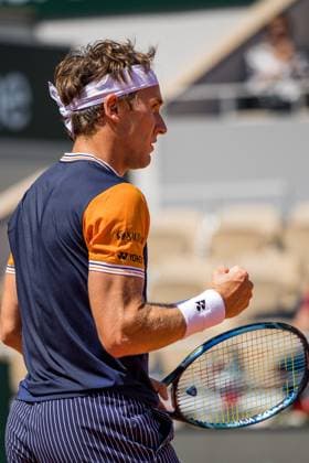TENNIS - ATP, Tennis Herren French Open 2023 PARIS,FRANCE,01.JUN.23 - TENNIS - ATP World Tour, French Open, Roland Garros, Grand Slam. Image shows Casper Ruud (NOR).  GEPAxpictures