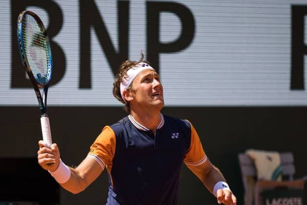 TENNIS - ATP, Tennis Herren French Open 2023 PARIS,FRANCE,01.JUN.23 - TENNIS - ATP World Tour, French Open, Roland Garros, Grand Slam. Image shows Casper Ruud (NOR).  GEPAxpictures
