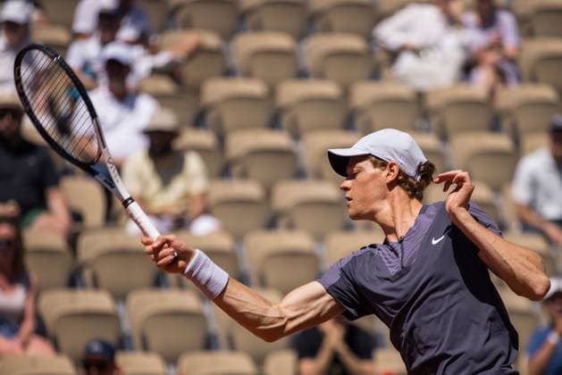 TENNIS - ATP, Tennis Herren French Open 2023 PARIS,FRANCE,01.JUN.23 - TENNIS - ATP World Tour, French Open, Roland Garros, Grand Slam. Image shows Jannick Sinner (ITA).  GEPAxpictures