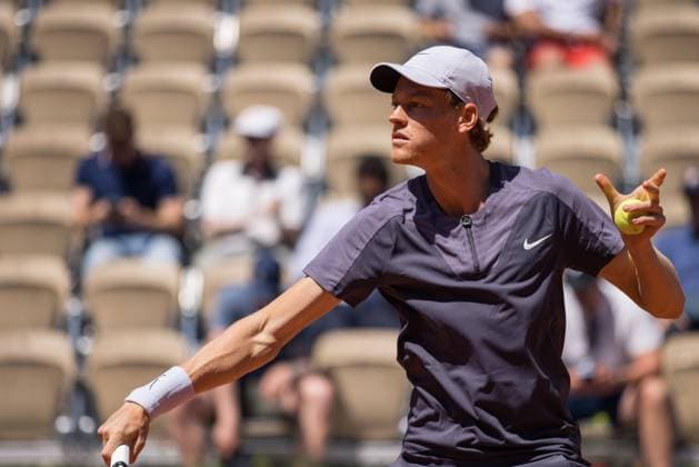 TENNIS - ATP, Tennis Herren French Open 2023 PARIS,FRANCE,01.JUN.23 - TENNIS - ATP World Tour, French Open, Roland Garros, Grand Slam. Image shows Jannick Sinner (ITA).  GEPAxpictures