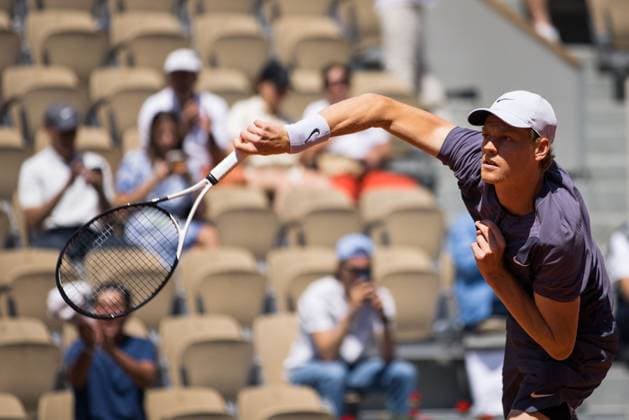 TENNIS - ATP, Tennis Herren French Open 2023 PARIS,FRANCE,01.JUN.23 - TENNIS - ATP World Tour, French Open, Roland Garros, Grand Slam. Image shows Jannick Sinner (ITA).  GEPAxpictures