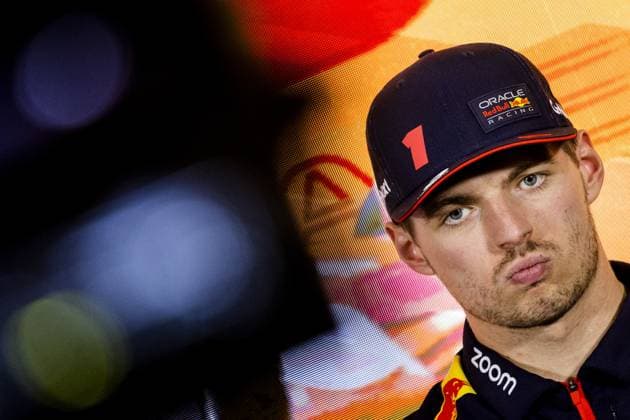 Sport Bilder des Tages BARCELONA - Max Verstappen (Red Bull Racing) during the press conference, PK, Pressekonferenz leading up to the Spanish Grand Prix. ANP SEM VAN DER WAL F1 Grand Prix of Spain - Previews 2023 xVIxANPxSportx xxANPxIVx 470668371 originalFilename: 470668371.jpg