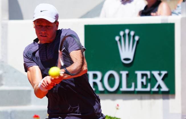 Mandatory Credit: Photo by Javier Garcia Shutterstock (13940053t) Jannik Sinner in second round action French Open Tennis, Day 5, Roland Garros, Paris, France - 01 June 2023 French Open Tennis, Day 5, Roland Garros, Paris, France - 01 June 2023  Copyright: xJavierxGarcia Shutterstockx 13940053t